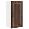 vidaXL Seinekapp PORTO Pruun tamme 40 x 31 x 80 cm Tehispuit