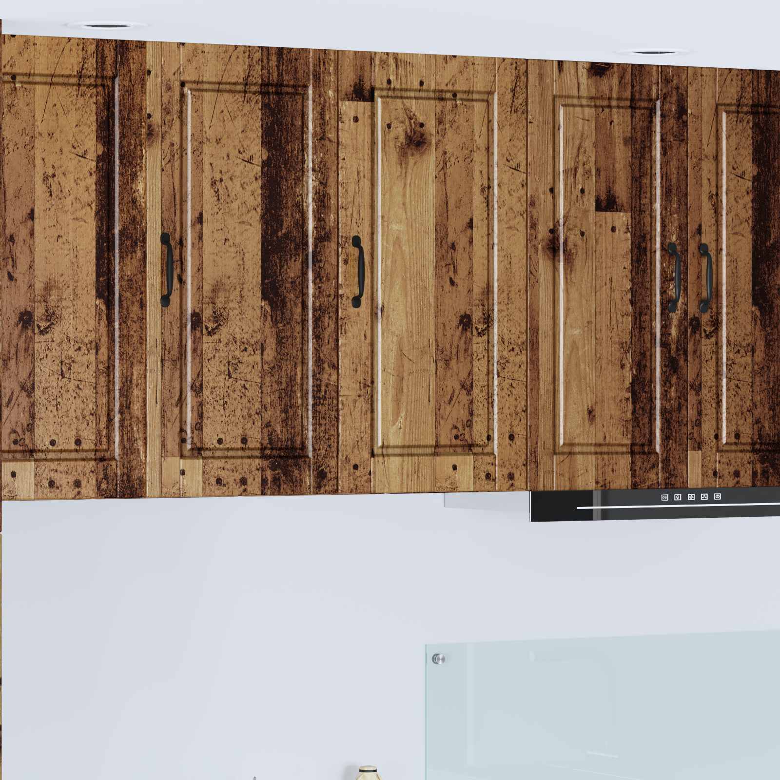 vidaXL Dulap de perete PORTO Lemn vechi 40 x 31 x 80 cm Lemn compozit