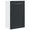 vidaXL Seinekapp PORTO Must 50 x 31 x 80 cm Tehispuit
