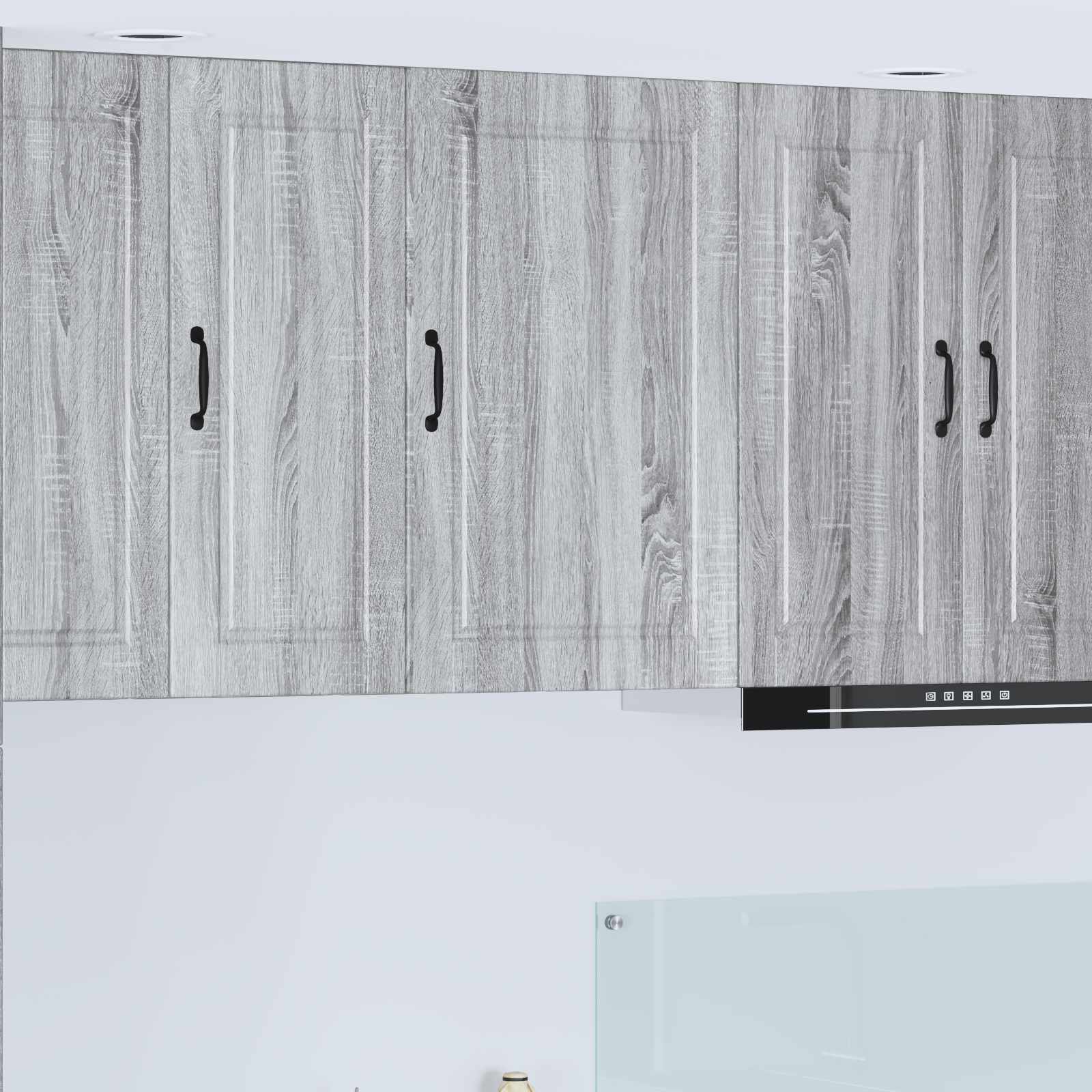 vidaXL Dulap suspendat de bucătărie cu raft Gri Sonoma 50 x 31 x 80 cm