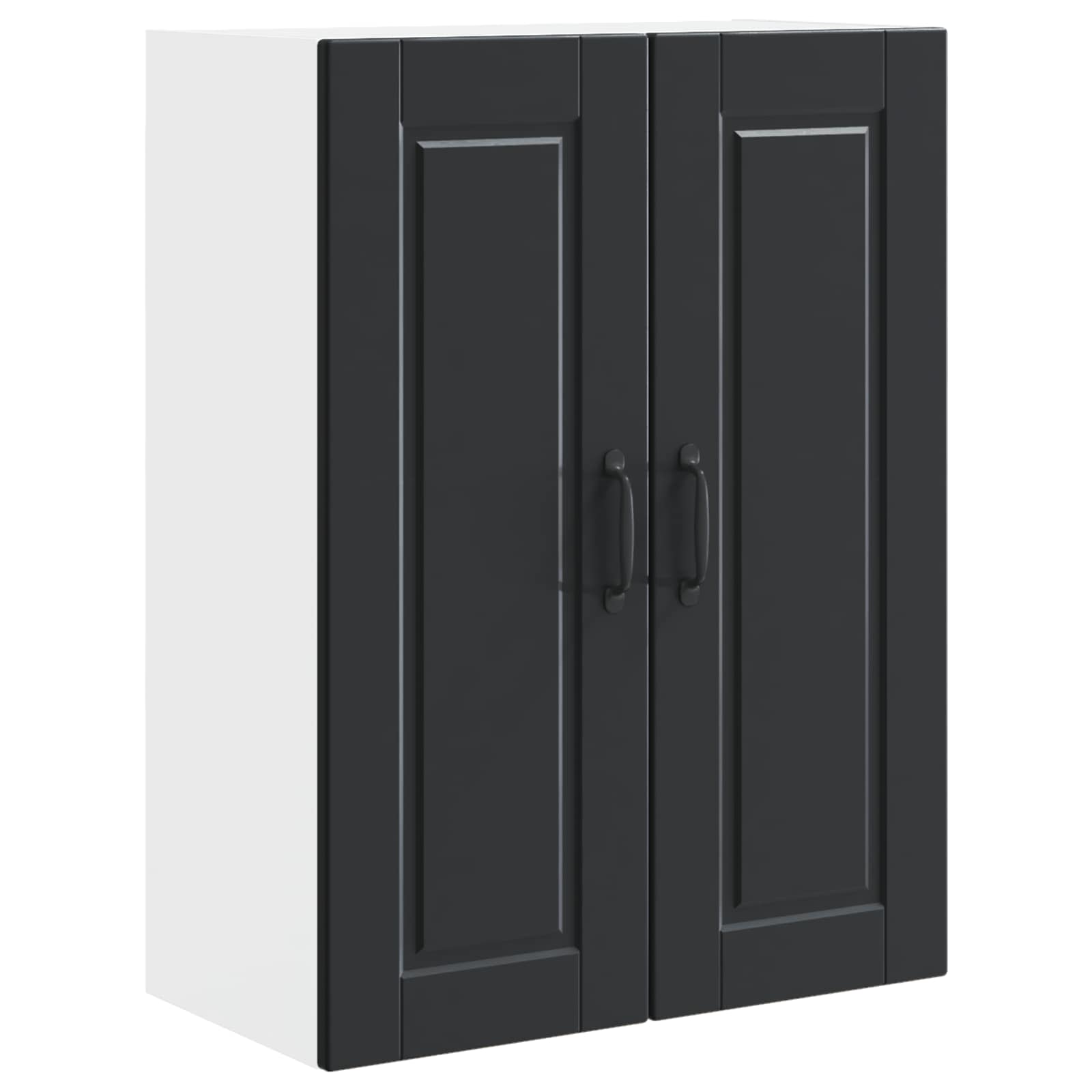 VidaXL Keuken Kast Met Plank Zwart 60 X 31 X 80 Cm Bewerkt Hout