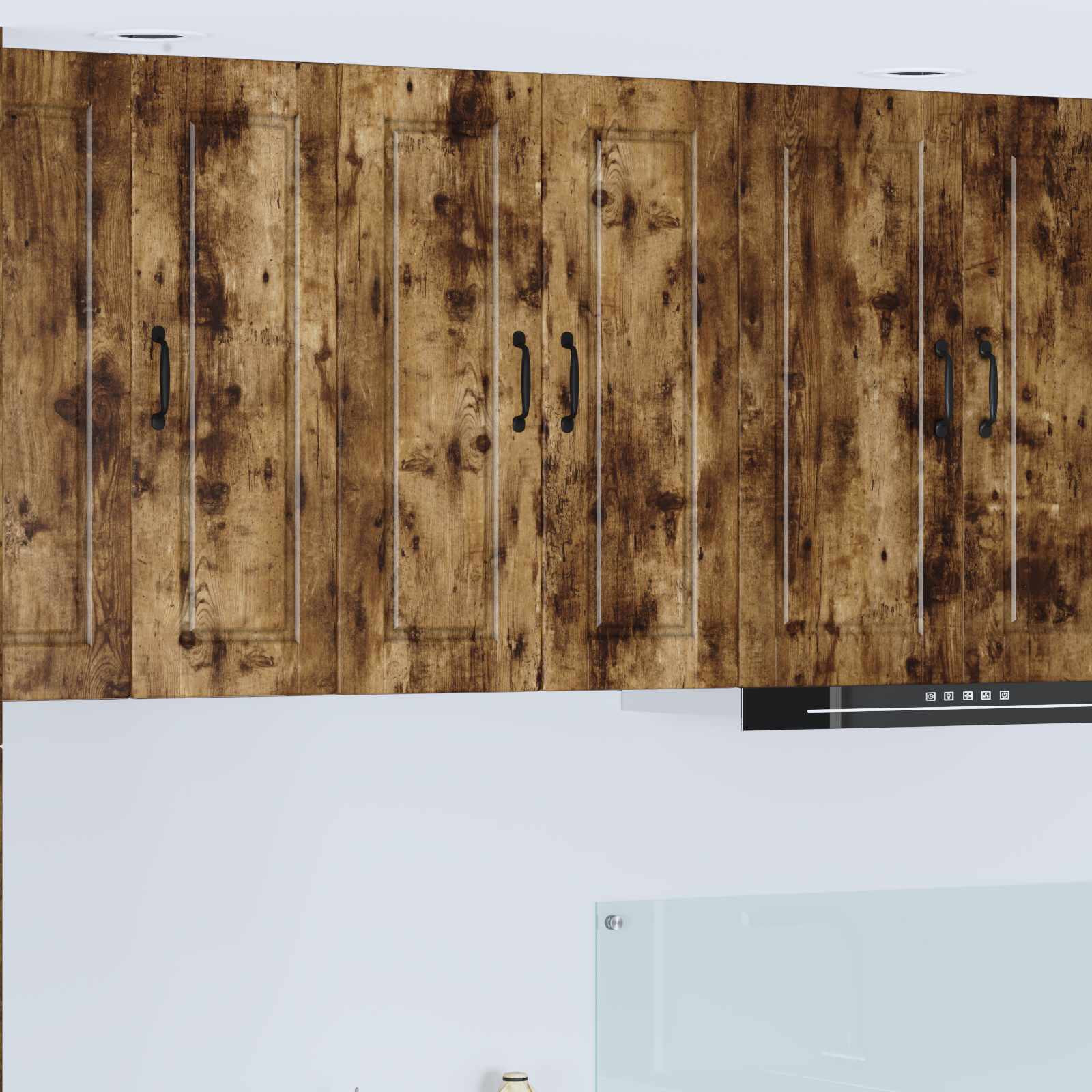 Köögikapp riiuliga Suitsetatud tamm 60 x 31 x 80 cm Tehispuit