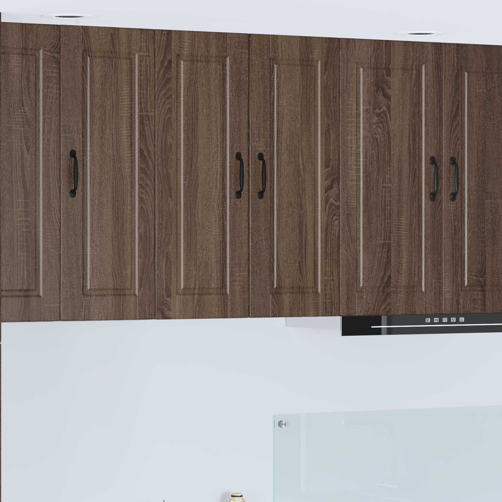 Köögikapp riiuliga uksega Pruun tamme 60 x 31 x 80 cm Tehispuit