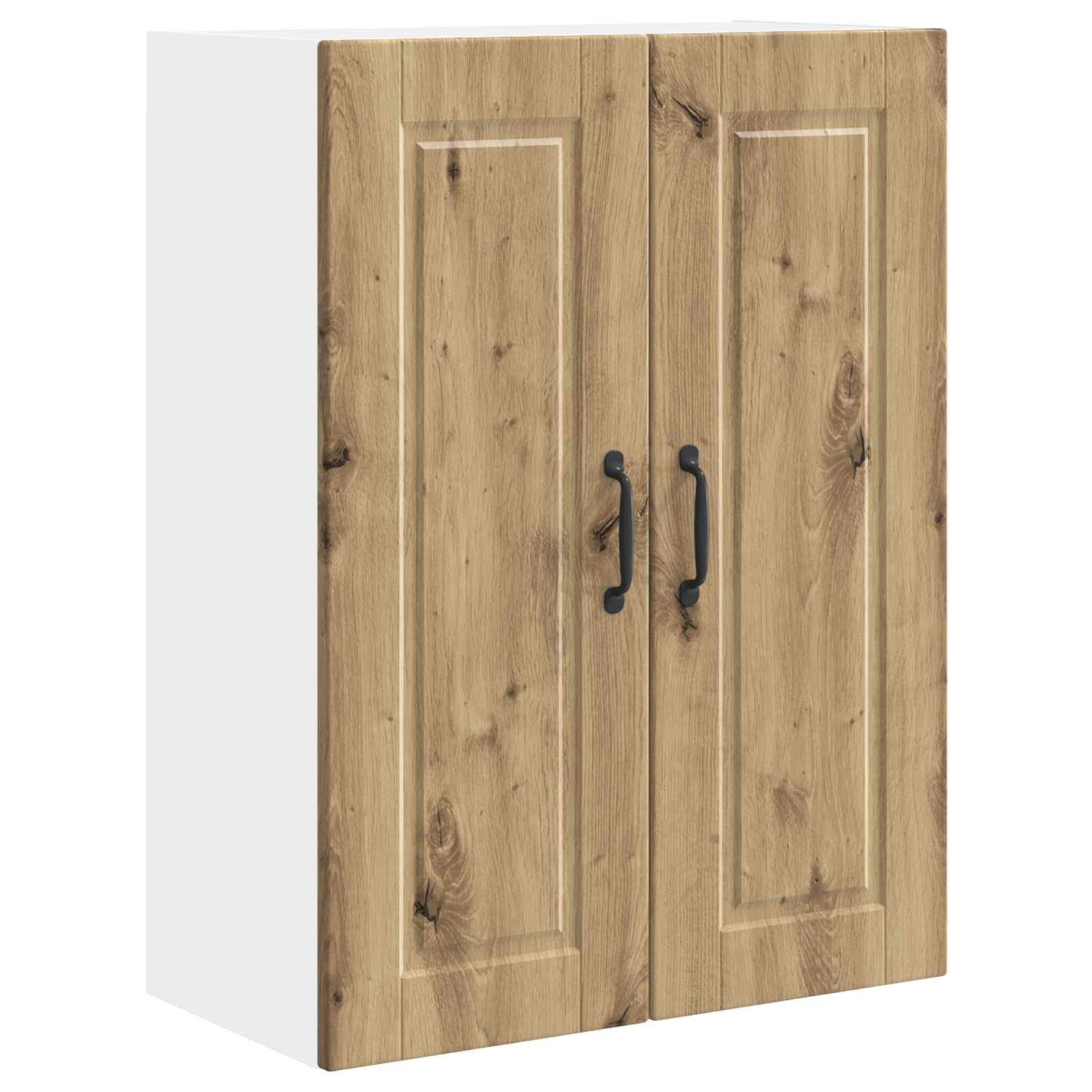 vidaXL Wandkast PORTO Artisanaal eiken 60 x 31 x 80 cm Bewerkt hout, foto 3