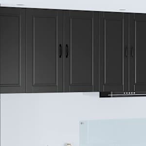 Omarica na steni PORTO Črna 80 x 31 x 80 cm Konstruiran les