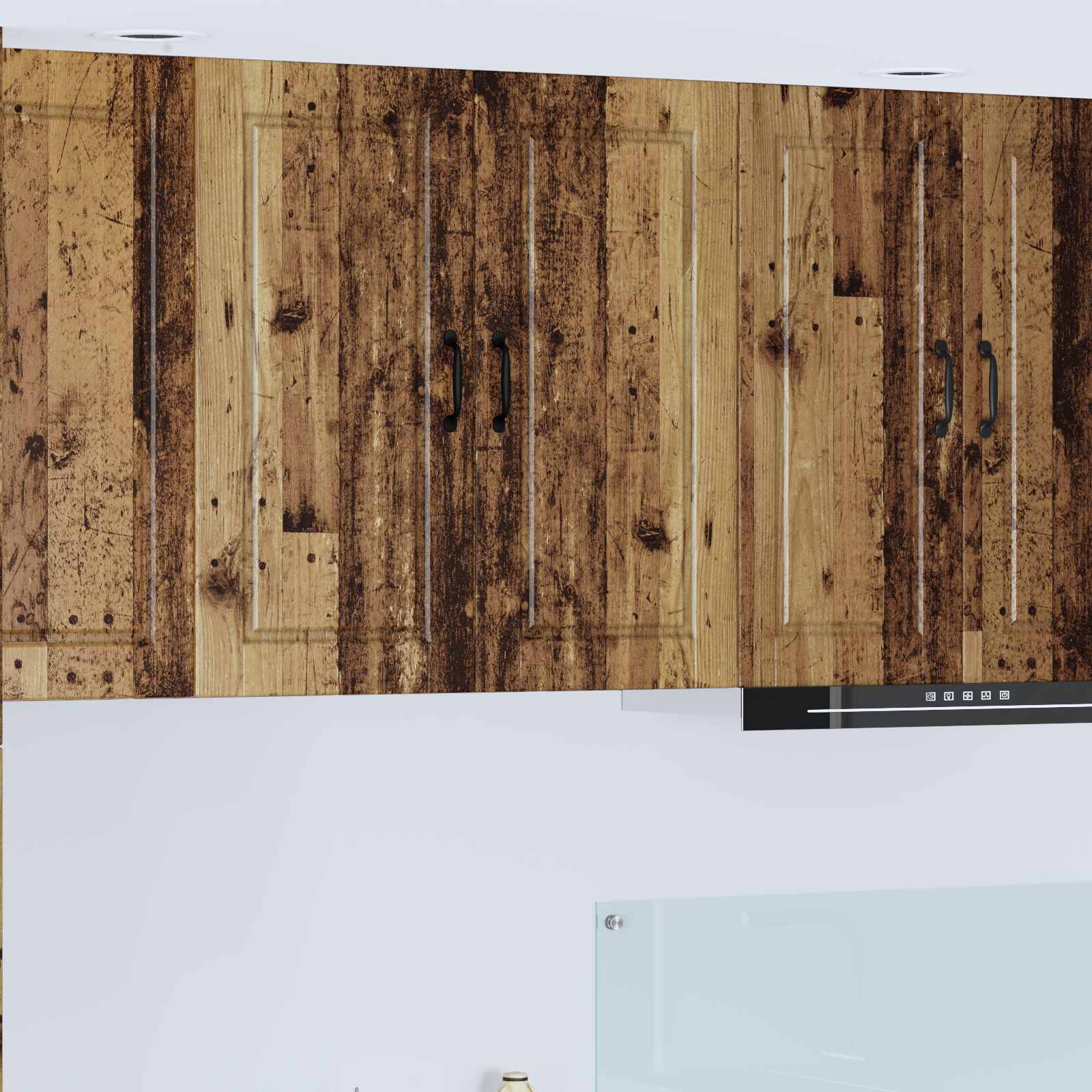 Köögikapp riiuliga uksega Vana puit 80 x 31 x 80 cm Tehispuit