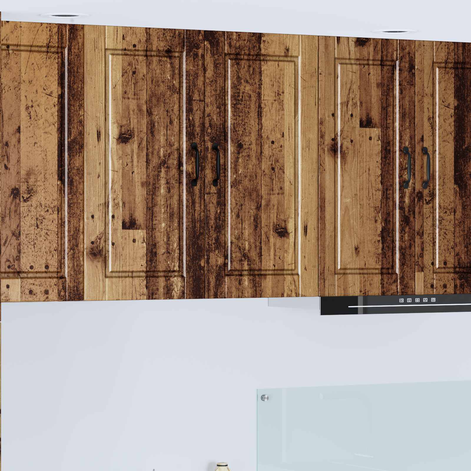 vidaXL Dulap de perete PORTO Lemn vechi 80 x 31 x 80 cm Lemn compozit
