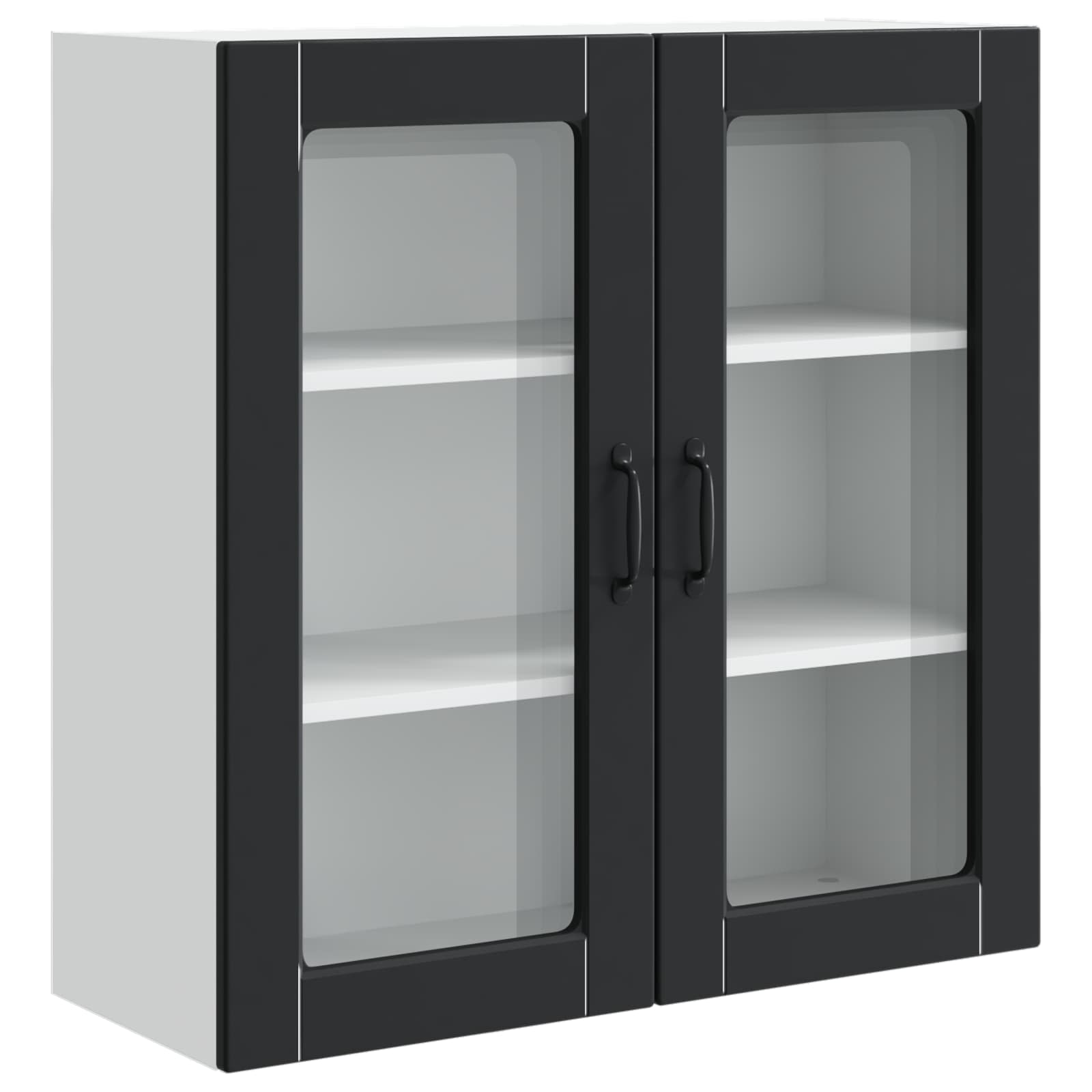 VidaXL Keuken Kast Met Plank Zwart 80 X 31 X 80 Cm Bewerkt Hout