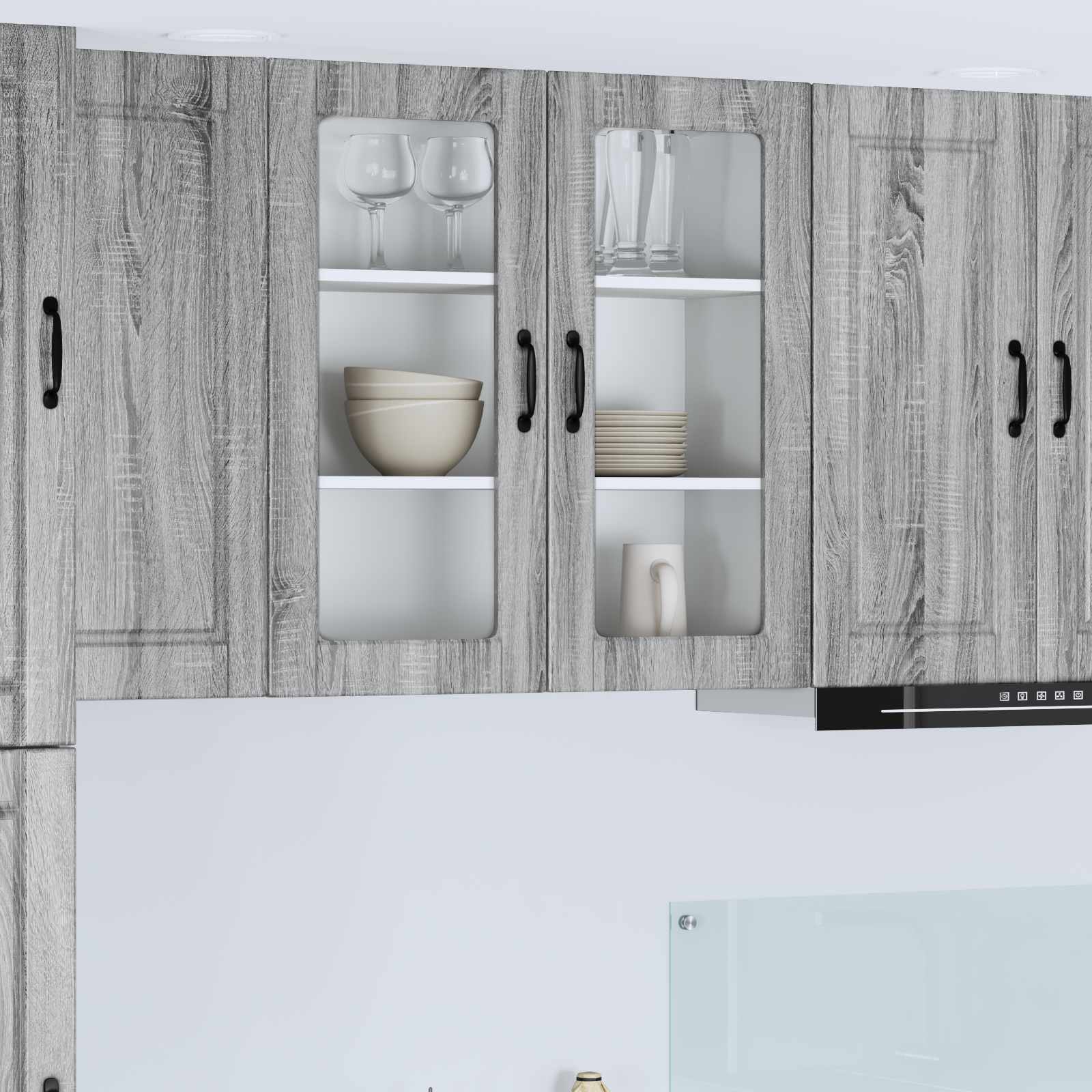 vidaXL Küchenschrank Graues Sonoma 80 x 31 x 80 cm Holzwerkstoff