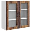 vidaXL Seinaklaasikapp PORTO Vana puit 80 x 31 x 80 cm Tehispuit
