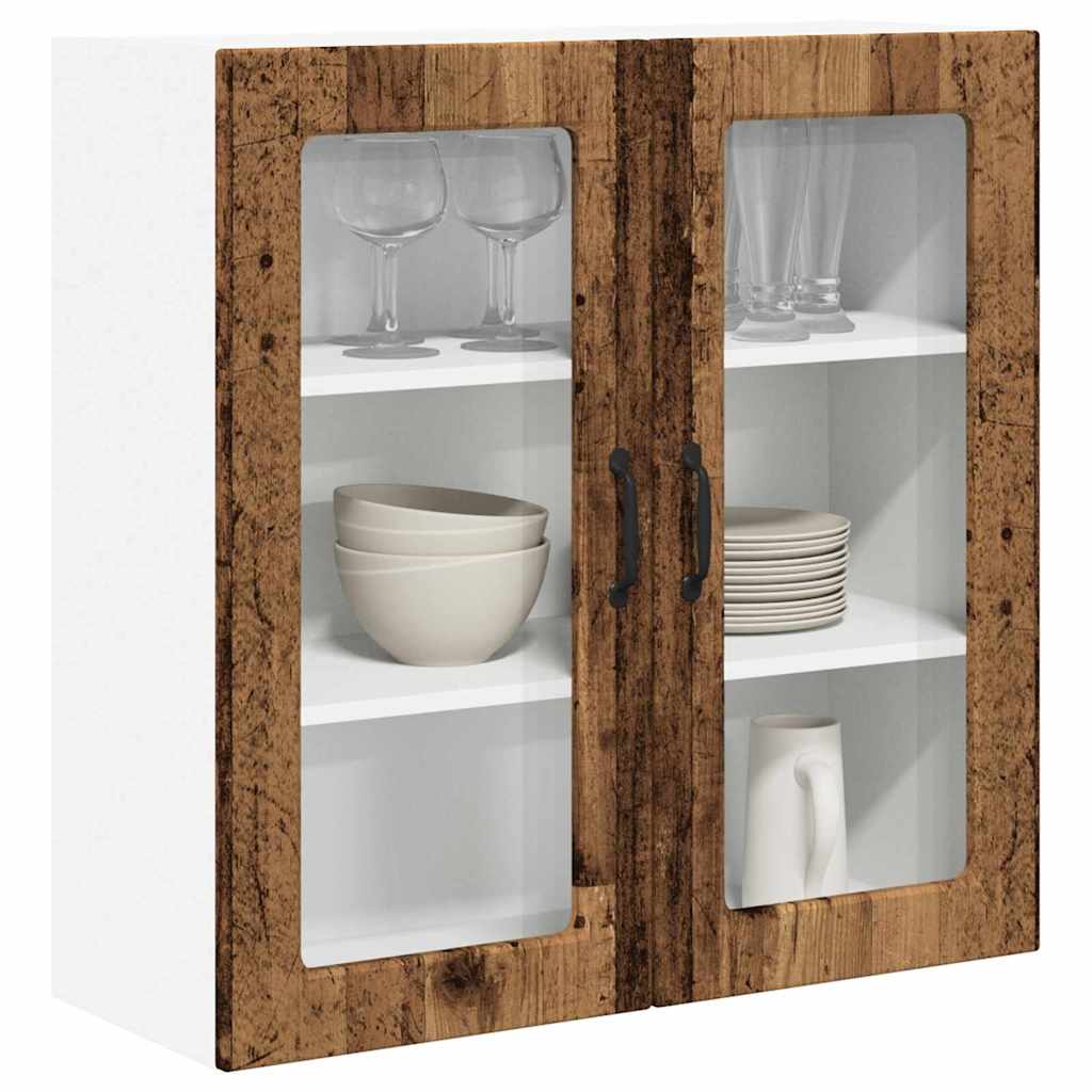 vidaXL Keukenkast aan de muur Oud Hout 80 x 31 x 80 cm Bewerkt hout