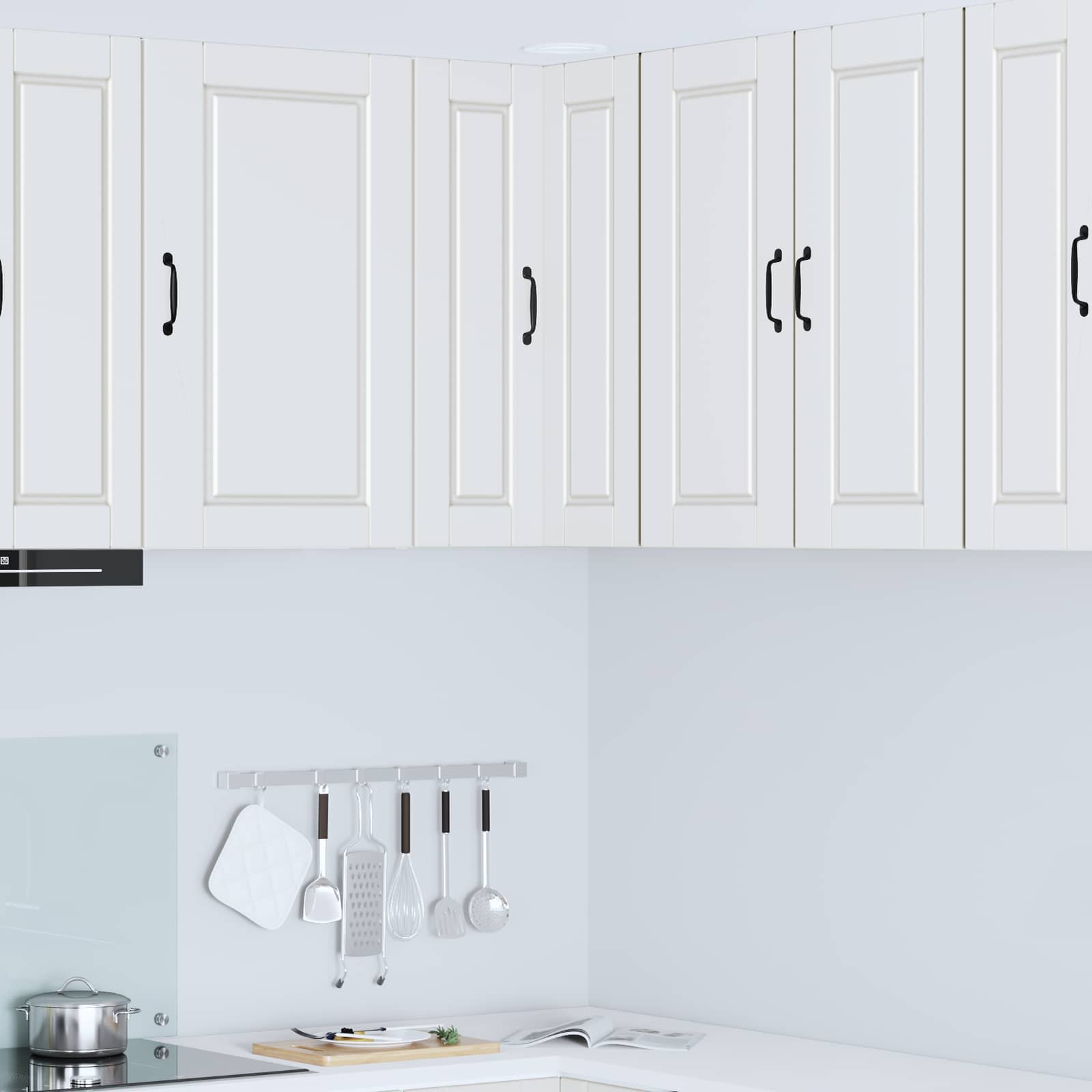 vidaXL Küchenschrank mit Regal Weiß 57 x 57 x 80 cm Holzwerkstoff