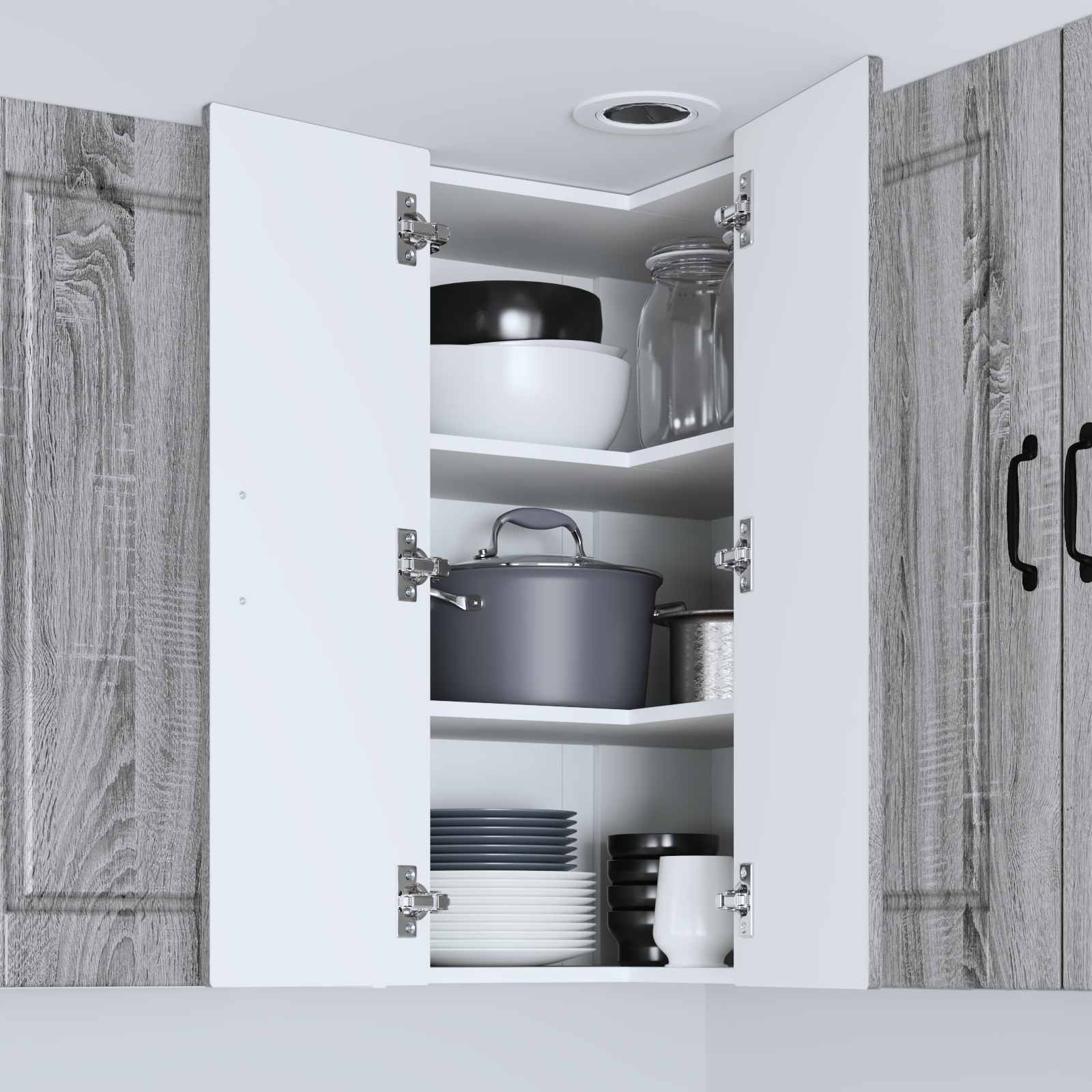 Köögikapp riiuliga uksega Hall Sonoma 57 x 57 x 80 cm Tehispuit 4 Kõik vajalik sinu aeda ja koju! Köögikapp riiuliga uksega Hall Sonoma 57 x 57 x 80 cm Tehispuit - Image 4