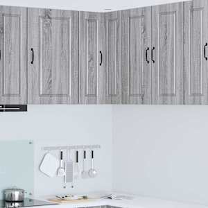 Stenski kotni kabinet PORTO Siva Sonoma 57 x 57 x 80 cm