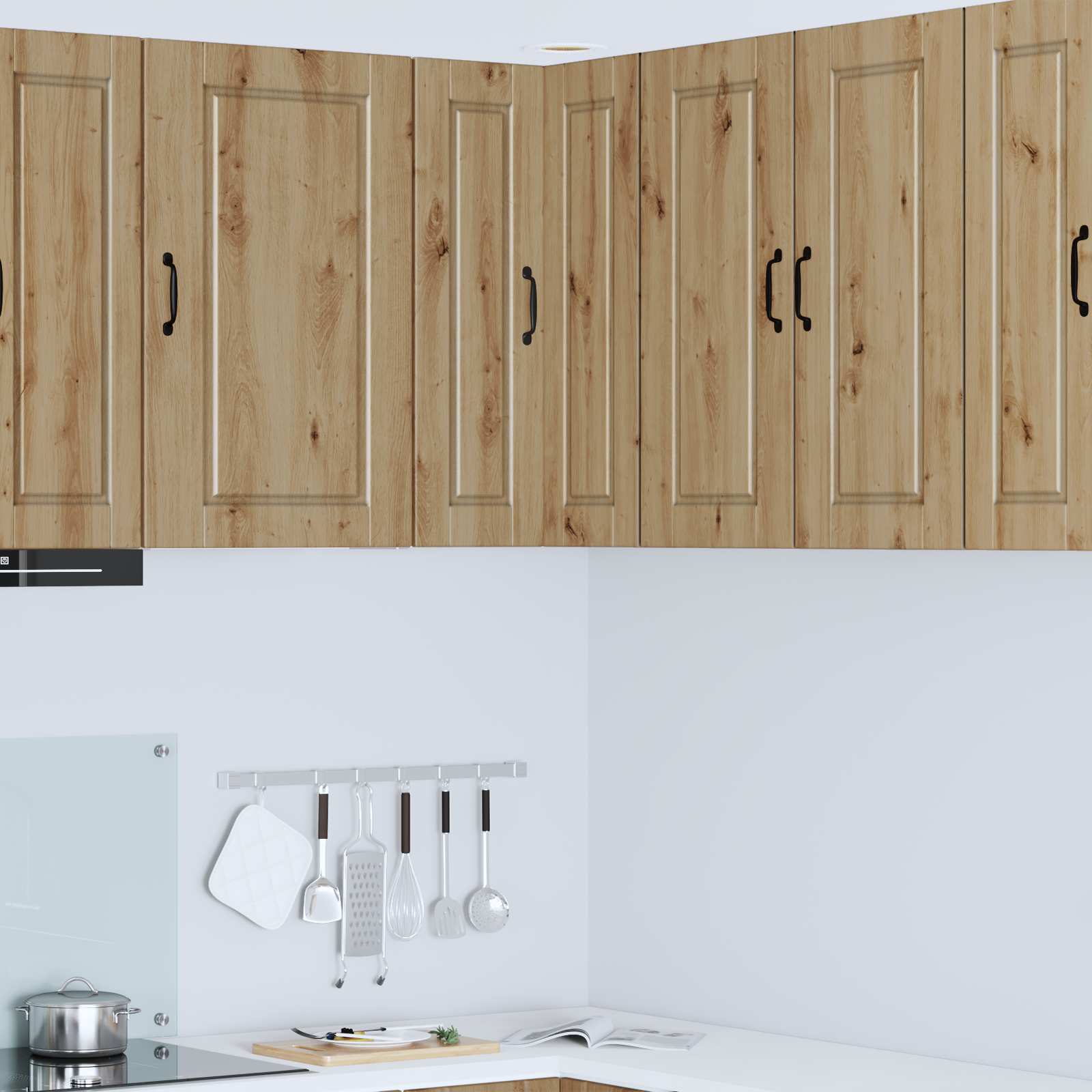 vidaXL Dulap de bucătărie cu raft Stejar Artizanal 57 x 57 x 80 cm