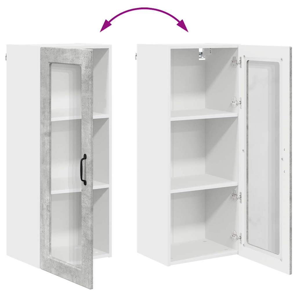 Seinakapp kööki riiuliga Betoonhall 40 x 31 x 100 cm Tehispuit 34 Kõik vajalik sinu aeda ja koju! Seinakapp kööki riiuliga Betoonhall 40 x 31 x 100 cm Tehispuit - Image 11