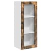 vidaXL Seinaklaasikapp PORTO Suitsutatud tamm 40 x 31 x 100 cm