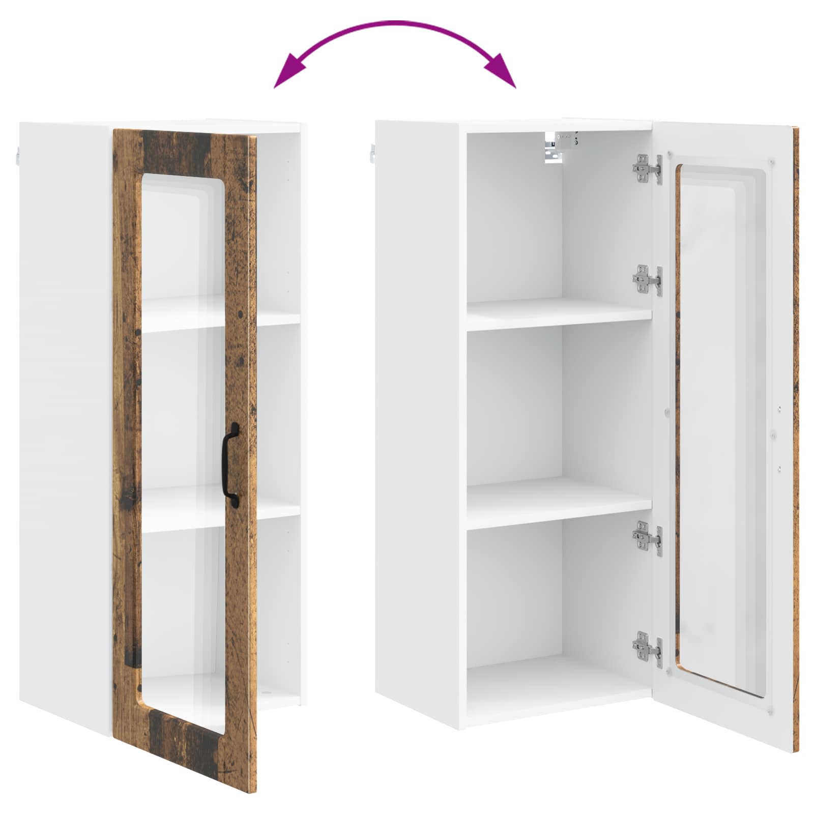 Köögikapp riiuliga uksega Vana puit 40 x 31 x 100 cm Tehispuit 34 Kõik vajalik sinu aeda ja koju! Köögikapp riiuliga uksega Vana puit 40 x 31 x 100 cm Tehispuit - Image 11