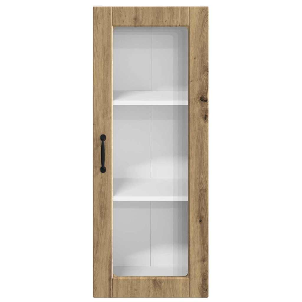 Kitchen Wall Cabinet with Shelf Artisan Oak 40 x 31 x 100 cm - Image 6