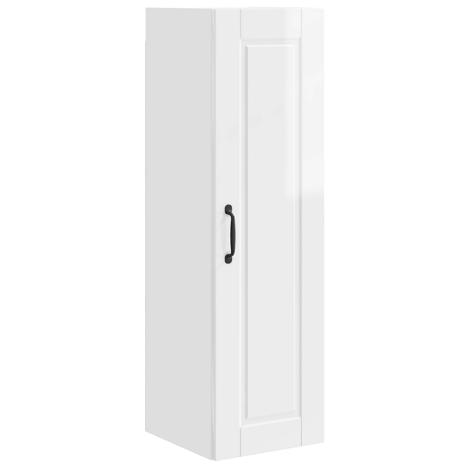 vidaXL Wandkast PORTO Hoogglans Wit 30 x 31 x 100 cm Bewerkt hout, foto 3