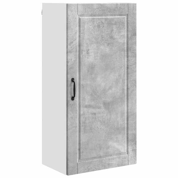 vidaXL Seinekapp PORTO Betoonhall 50 x 31 x 100 cm Tehispuit