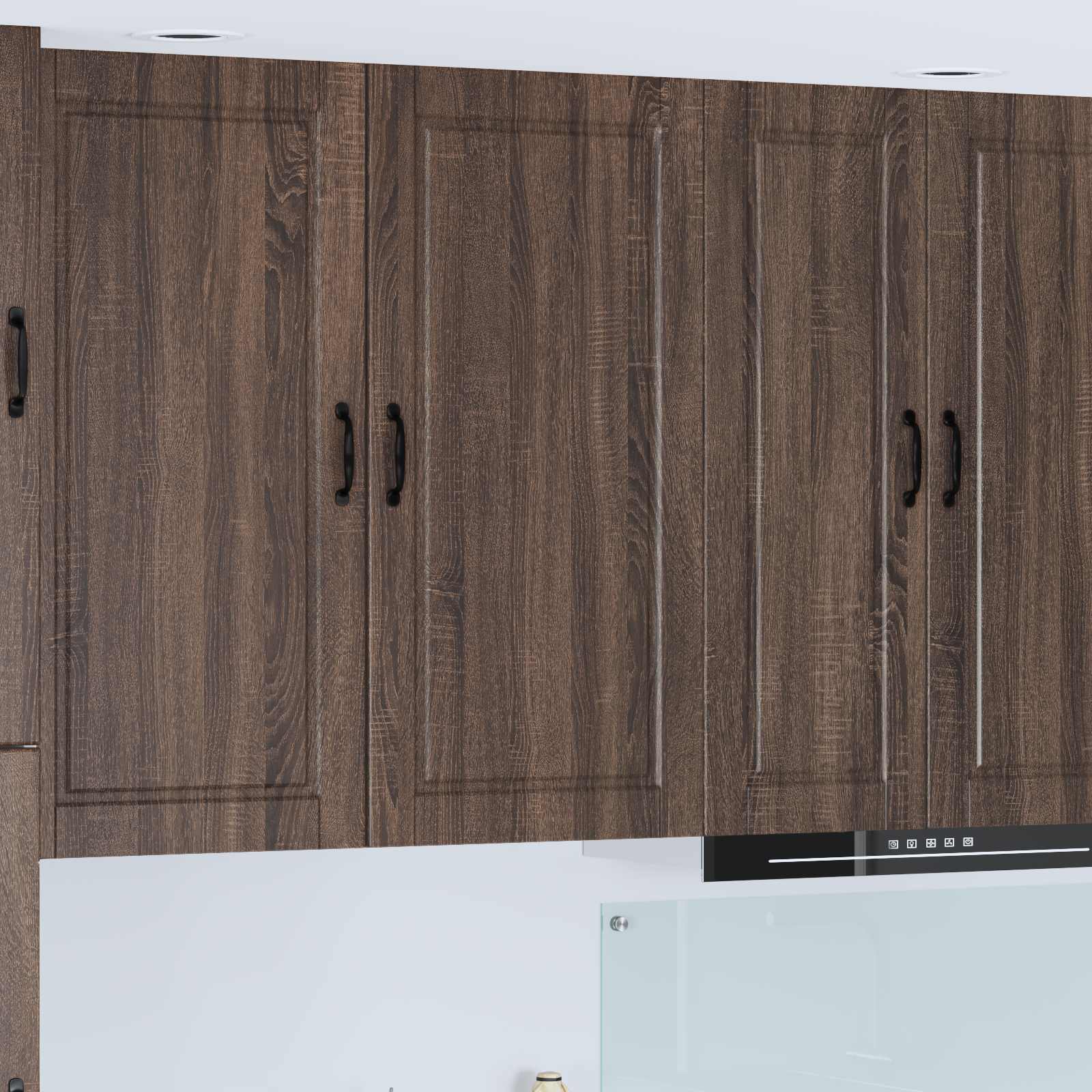 Köögikapp riiuliga Pruun tamme 50 x 31 x 100 cm Tehispuit