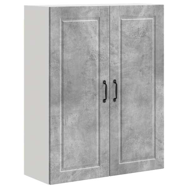 vidaXL Seinekapp PORTO Betoonhall 80 x 31 x 100 cm Tehispuit