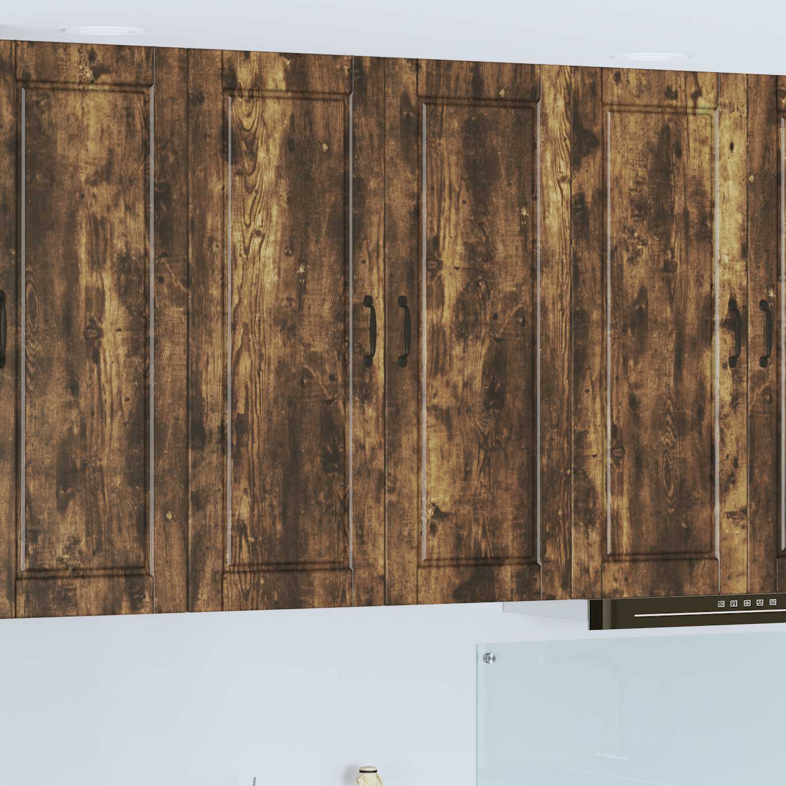 Köögikapp riiuliga Suitsetatud tamm 80 x 31 x 100 cm Tehispuit