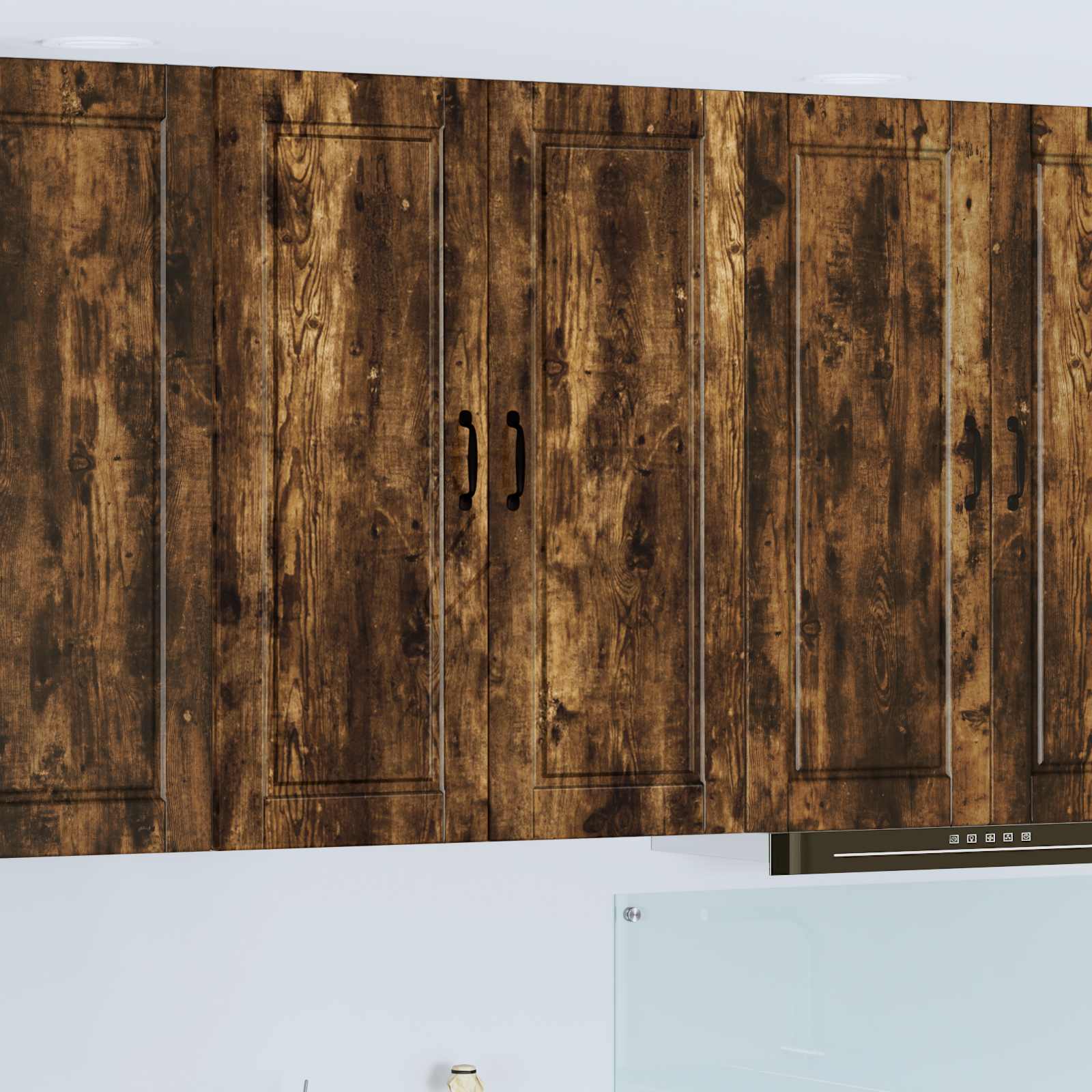 vidaXL Dulap de perete PORTO Stejar fumuriu 80 x 31 x 100 cm