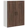 vidaXL Seinekapp PORTO Pruun tamme 80 x 31 x 100 cm Tehispuit