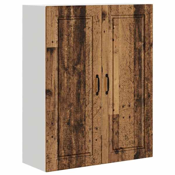 vidaXL Seinekapp PORTO Vana puit 80 x 31 x 100 cm Tehispuit