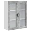 vidaXL Seinaklaasikapp PORTO Betoonhall 80 x 31 x 100 cm Tehispuit