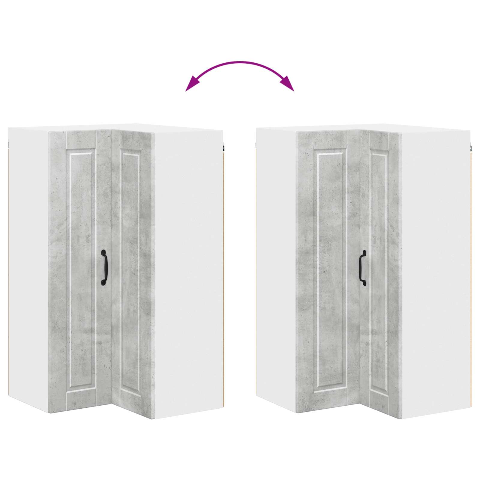 Kuhinjski element s polico Betonsko siva 57 x 57 x 100 cm - slika 11