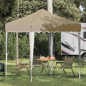 Zložljivi šotor za zabave krema 195 x 195 x 245 cm