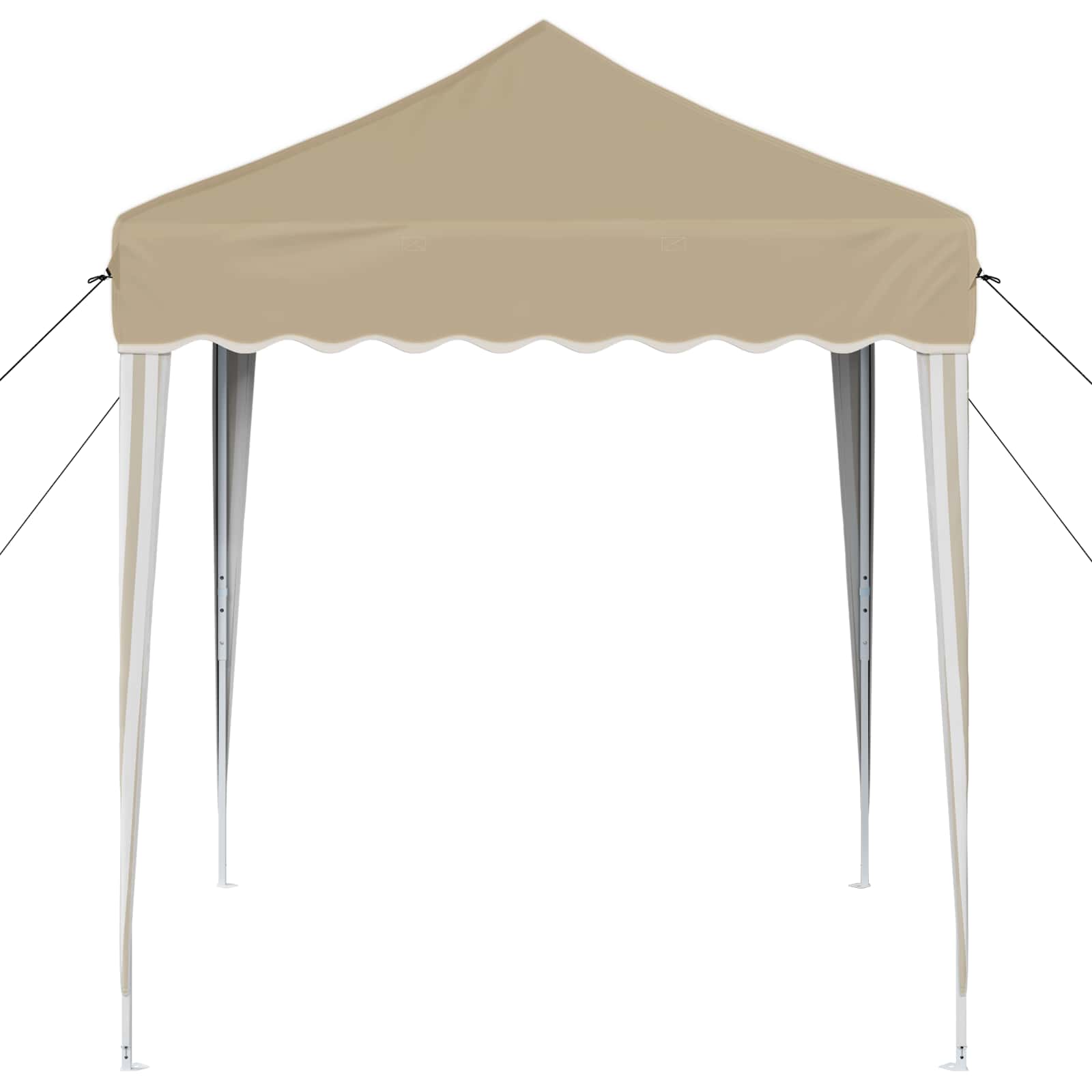 Zložljivi šotor za zabave krema 195 x 195 x 245 cm - slika 6