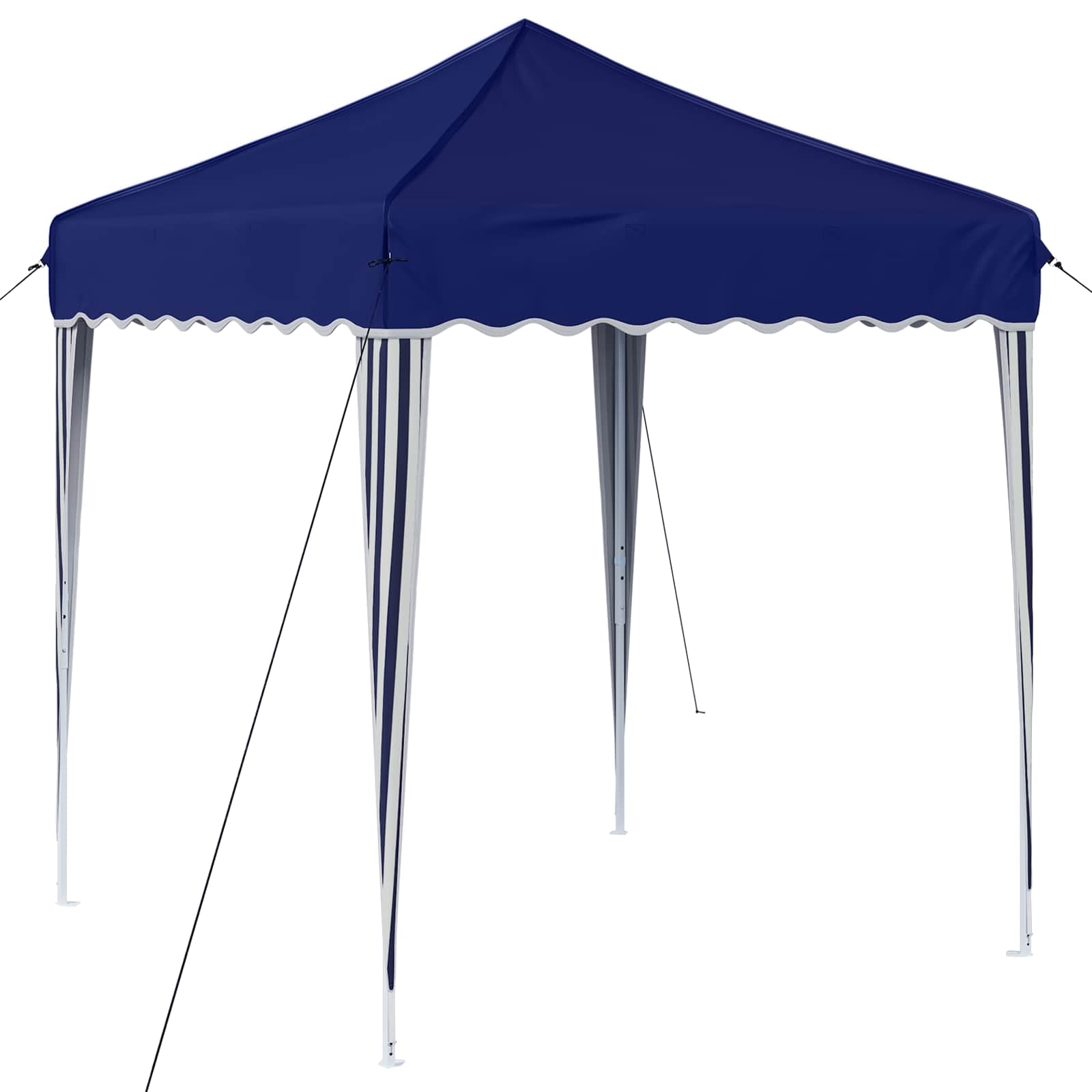 Pop-up Feesttent Blauw 195 x 195 x 245 cm Oxford Stof image 2