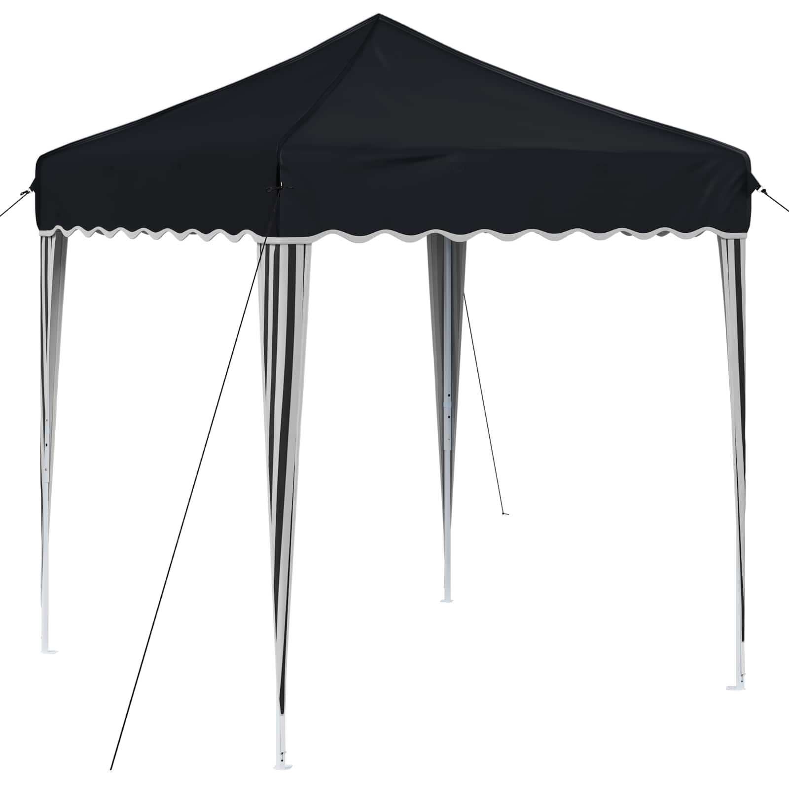 Pop-up Feesttent Antraciet 195 x 195 x 245 cm Oxford Stof image 2