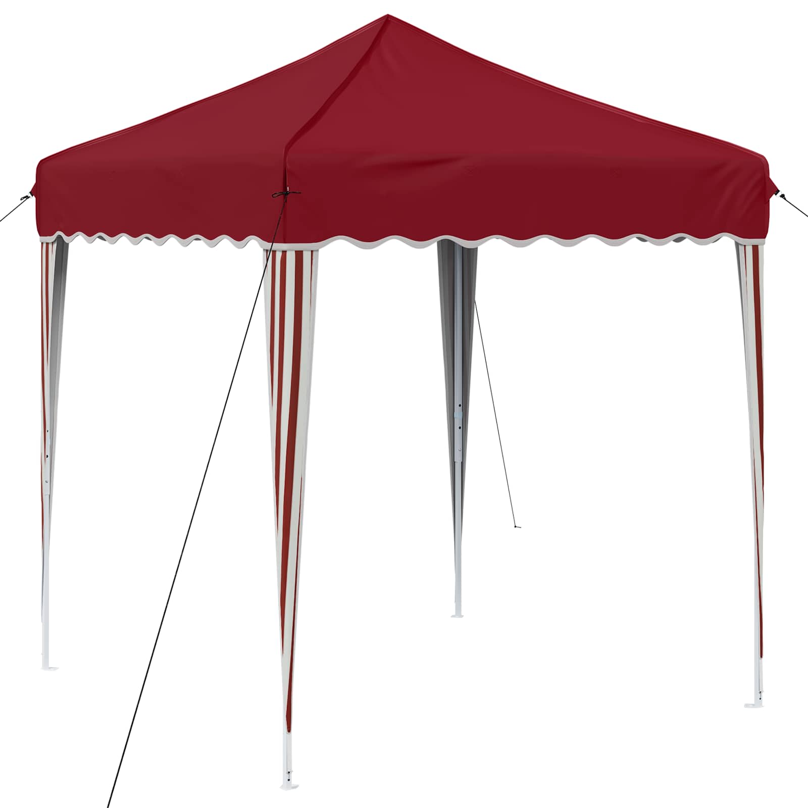 Pop-up Feesttent Bordeauxrood 195 x 195 x 245 cm Oxford Stof image 2