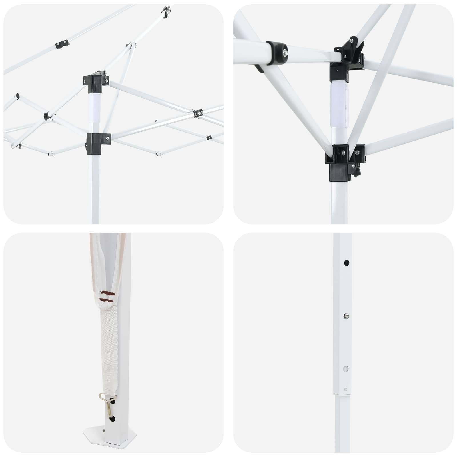 Pop-up Feesttent Bruin 195 x 195 x 245 cm image 10