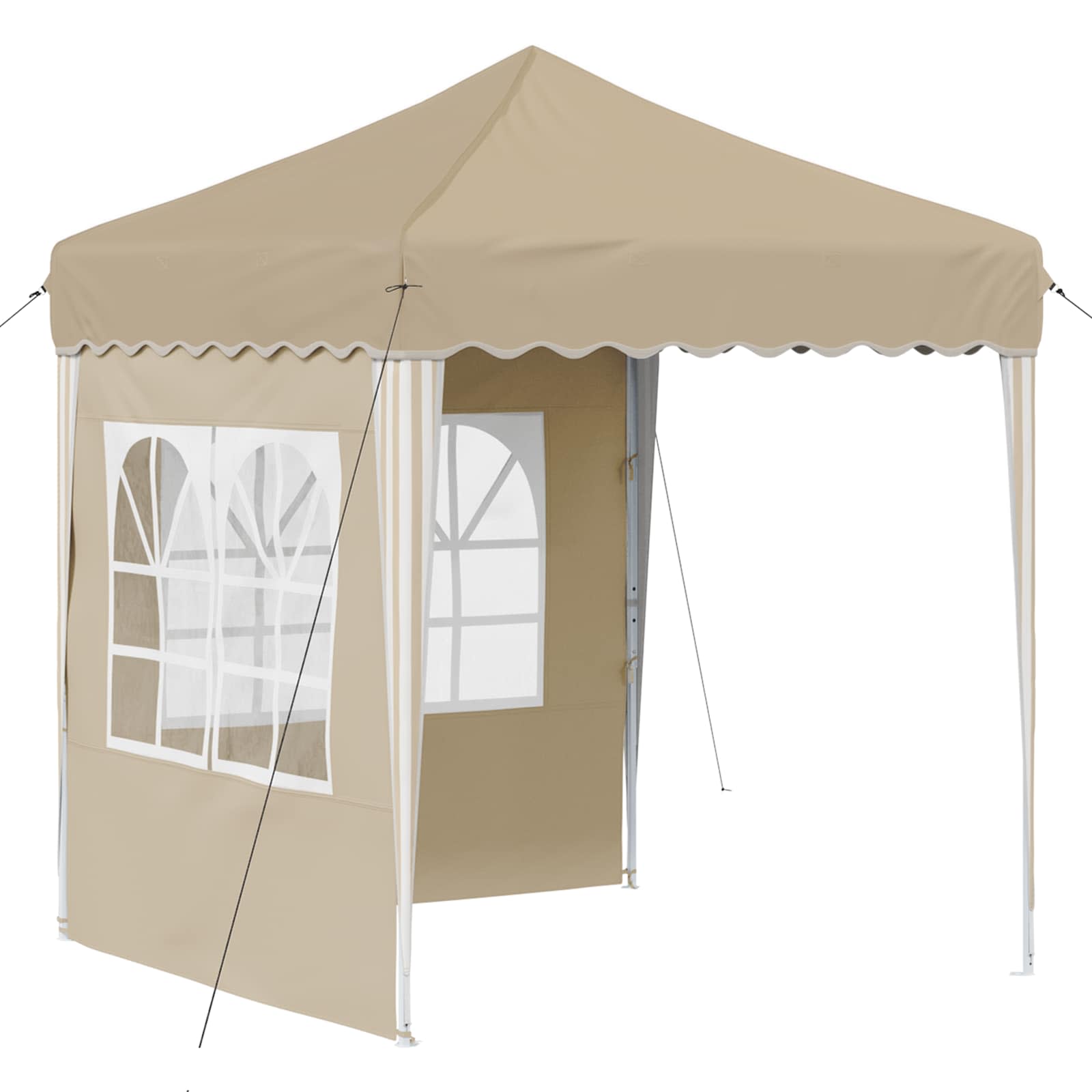 Pop-up Feesttent Crème 195 x 195 x 245 cm Oxford Stof image 2