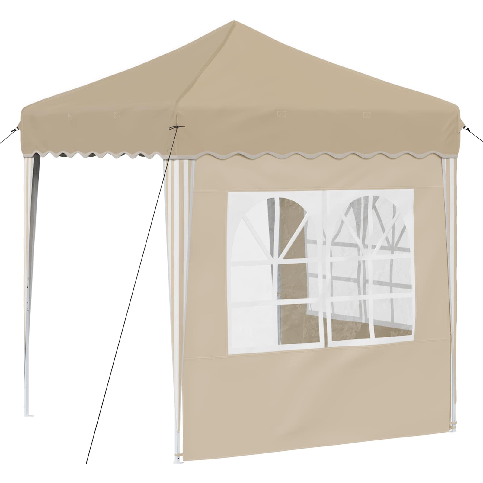 Pop-up Feesttent Crème 195 x 195 x 245 cm Oxford Stof image 8