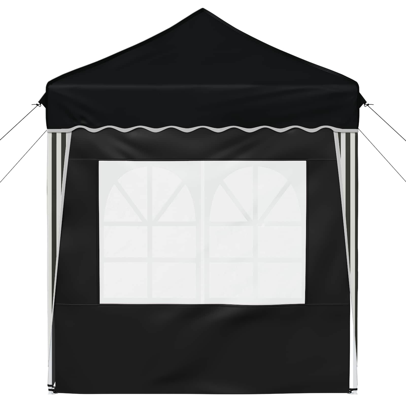 Pop-up Feesttent Antraciet 195 x 195 x 245 cm Oxford Stof image 7
