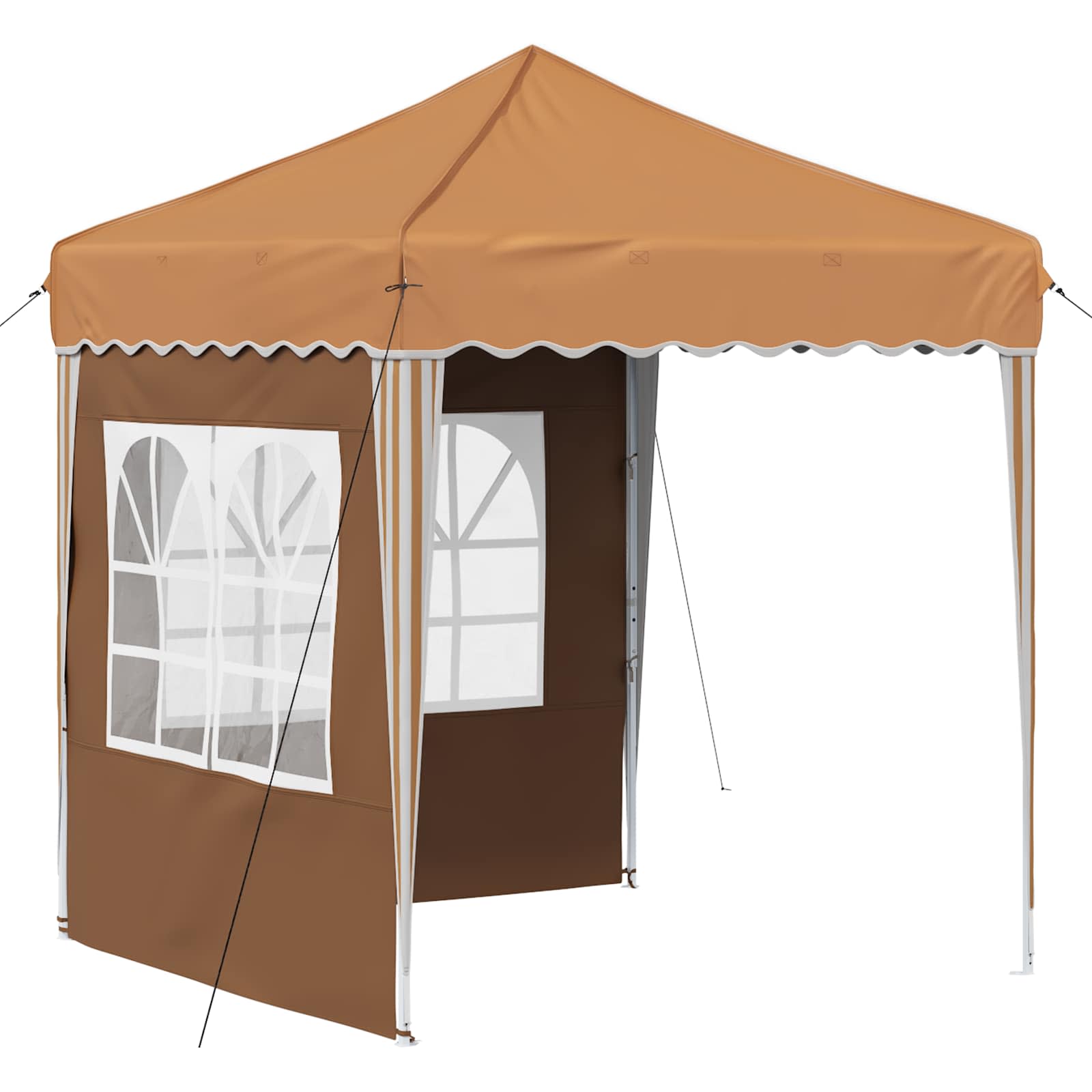 Pop-up Feesttent Beige 195 x 195 x 245 cm Oxford Stof image 2
