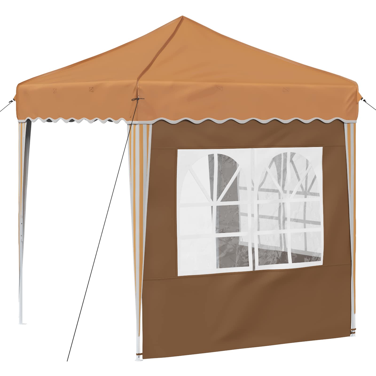 Pop-up Feesttent Beige 195 x 195 x 245 cm Oxford Stof image 8