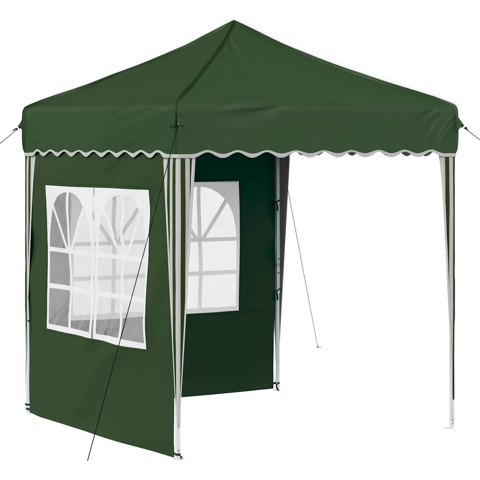 Pop-up Feesttent Groen 195 x 195 x 245 cm Oxford Stof image 2