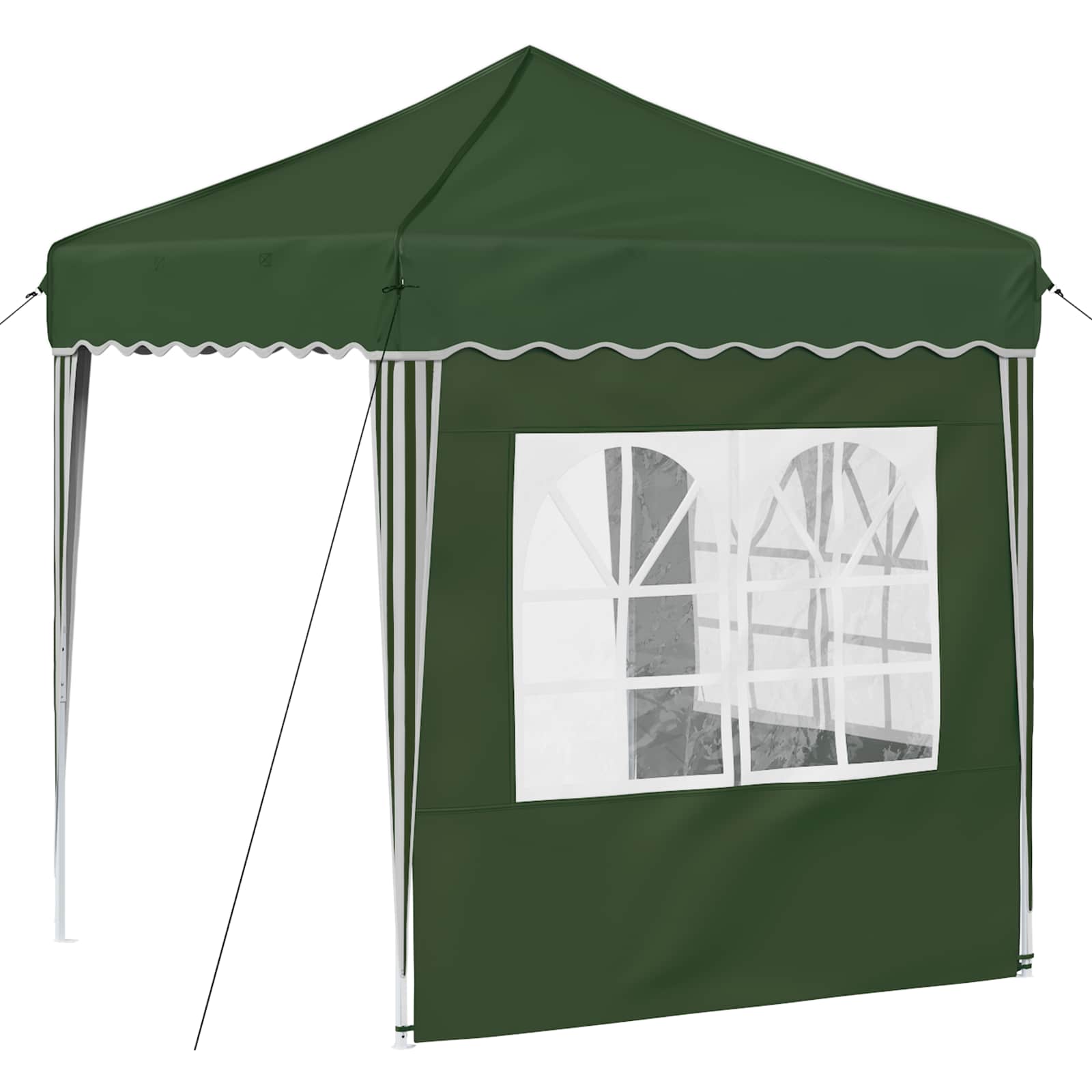 Pop-up Feesttent Groen 195 x 195 x 245 cm Oxford Stof image 8