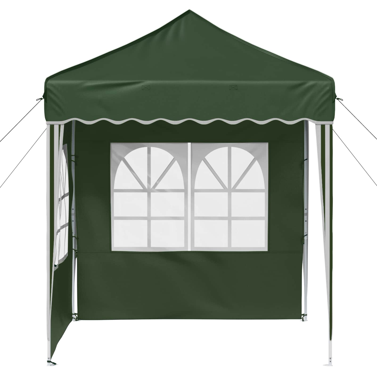 Pop-up Feesttent Groen 195 x 195 x 245 cm Oxford Stof image 6