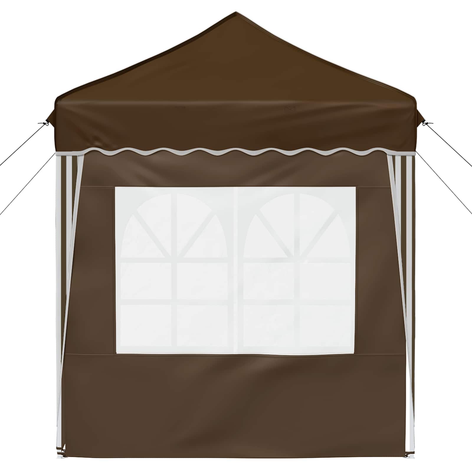 Pop-up Feesttent Taupe 195 x 195 x 245 cm Oxford Stof image 7