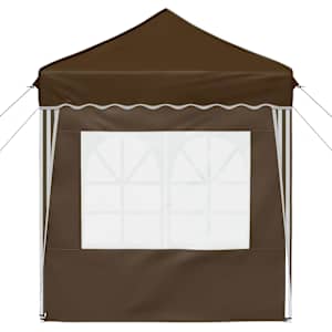 Párty stan s výsuvným stánkem 195 x 195 x 245 cm Taupe - obrázek 7