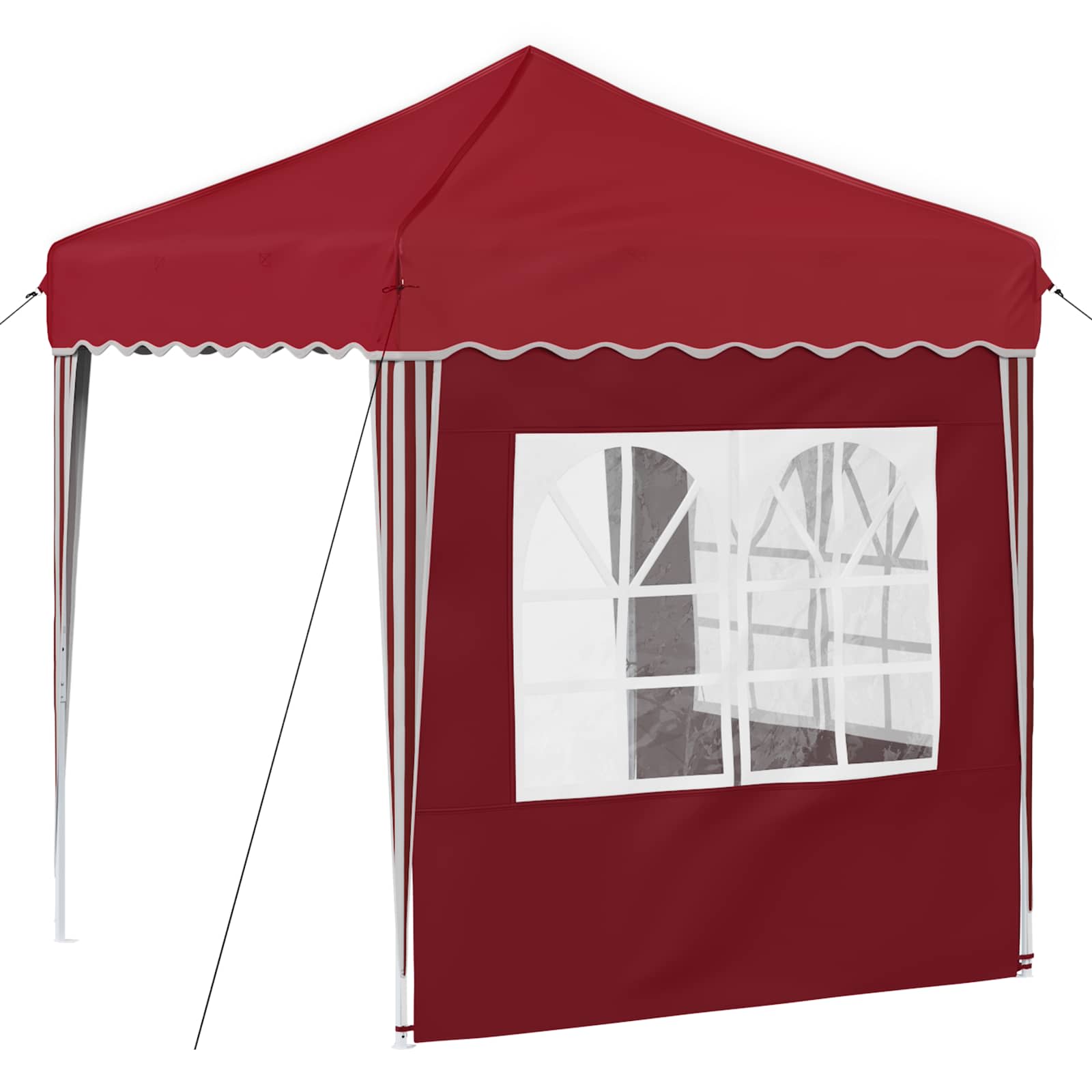 Pop-up Feesttent Bordeauxrood 195 x 195 x 245 cm image 8